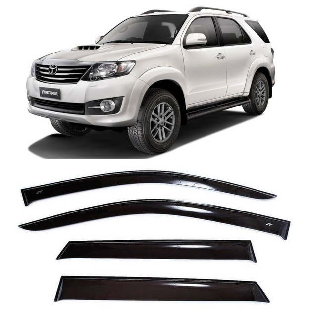 For Toyota Fortuner 20052015 Side Window Visors Sun Rain Guard Vent