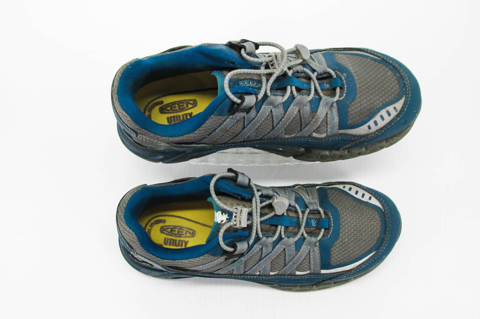 Scarpa donna Keen Asheville Utility taglia 10M ESD punta alluminio lavoro usata vq