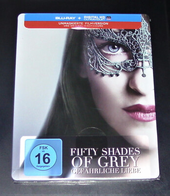 FIFTY SHADES OF GREY GEFÄHRLICHE LIEBE LIMITIERTE STEELBOOK BLU RAY NEU & OVP