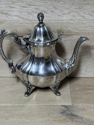 Vintage Silver Plate EPCA Lancaster Rose Poole 400 Teapot /Coffee
