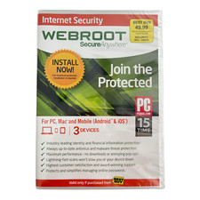 Webroot SecureAnywhere Internet Security - Full Version for Windows  Mac