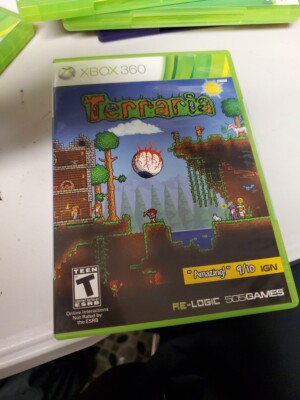 Terraria (Microsoft Xbox 360, 2014) 505 Games Platinum Mo Manual  812872018102|