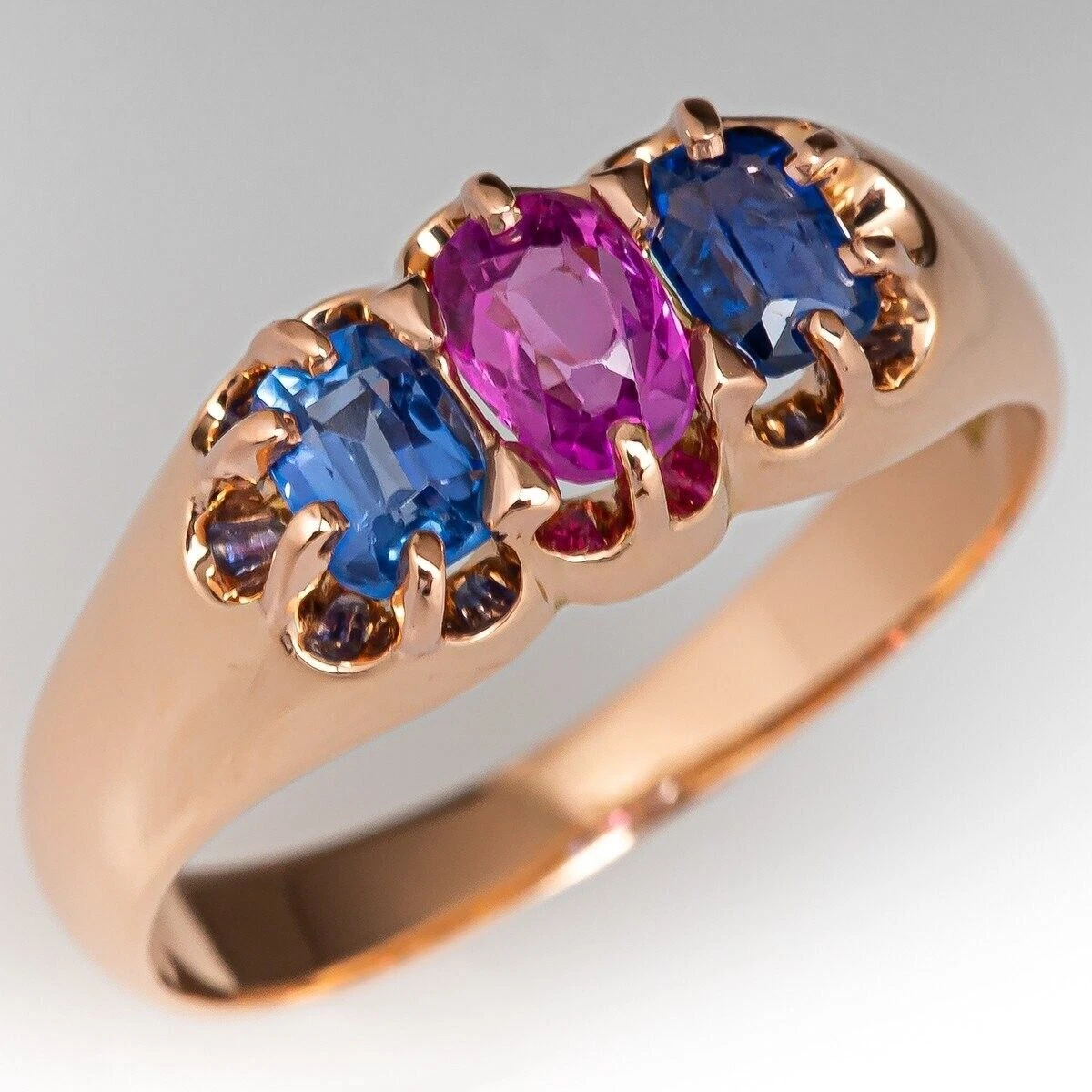 Pink and hotsell blue ring