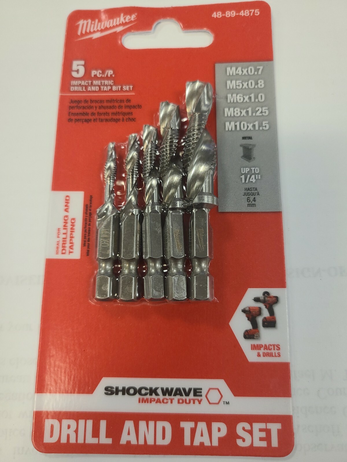 Tap Set SAE Impact Drill Tap Bit Set 