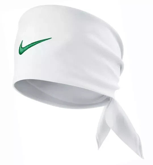 NWT Nike Tennis Swoosh Bandana White / Court Green Federer NWT Nike Tennis Swoosh Bandana White / Court Green Federer