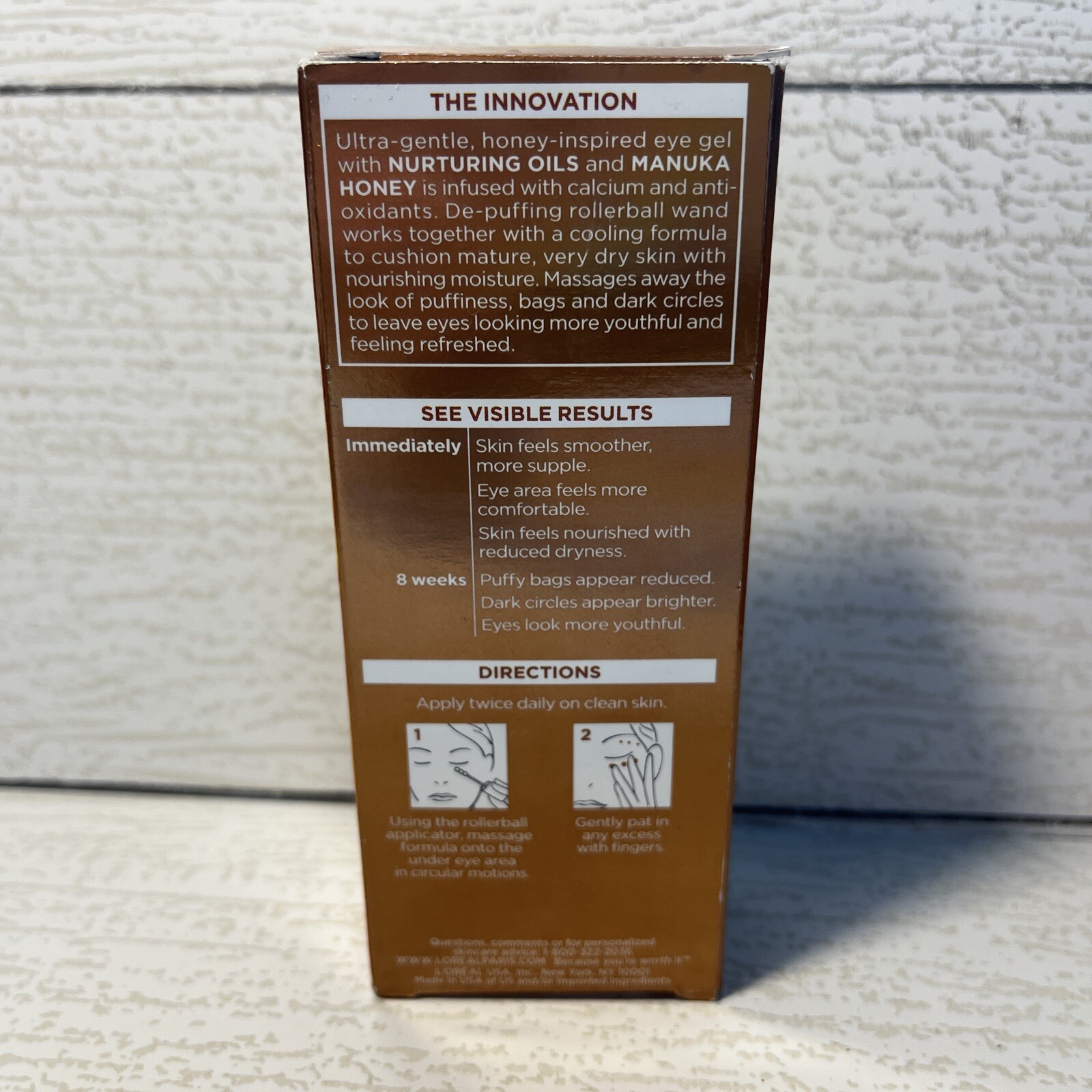 L’Oréal Age Perfect HydraNutrition Honey Eye Gel DePuff Bags Mature