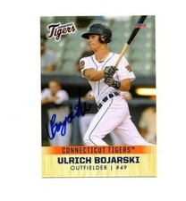 Ulrich Bojarski 2018 Connecticut Tigers auto signed rookie card East London c