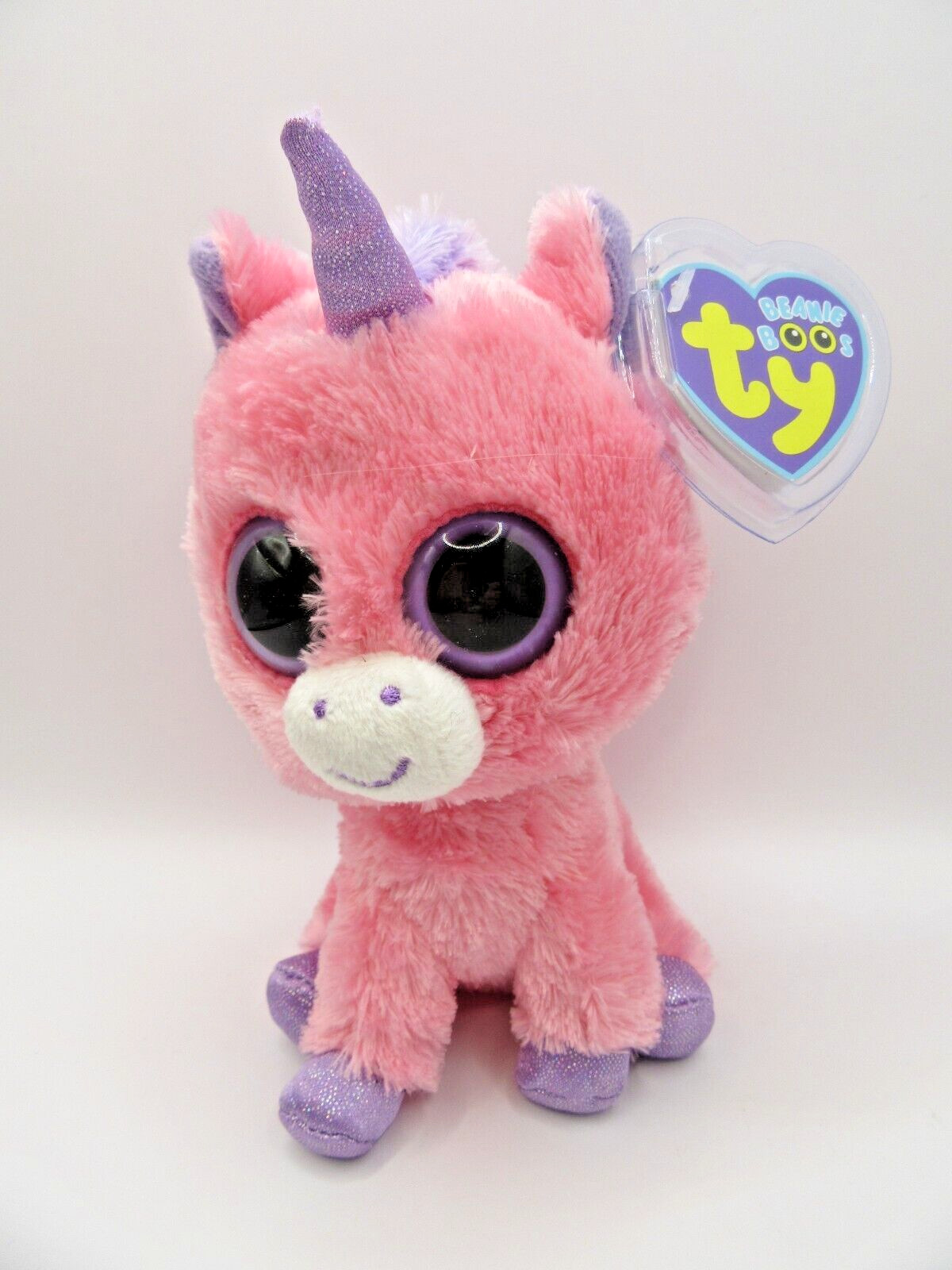 TY BEANIE BABY BOOS MAGIC - PINK UNICORN - MAUVE TAG - MINT - RETIRED WITH TAGS