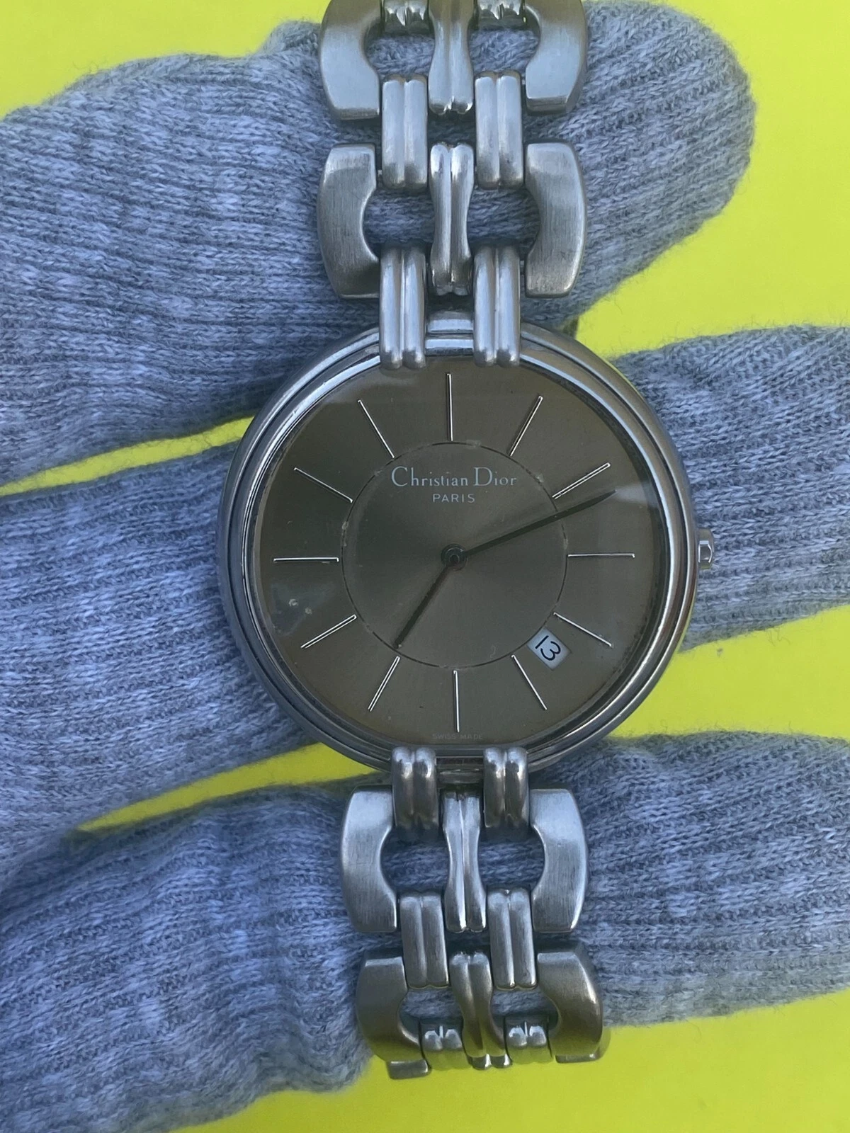 Montre unisexe suisse vintage Cristian Dior quartz