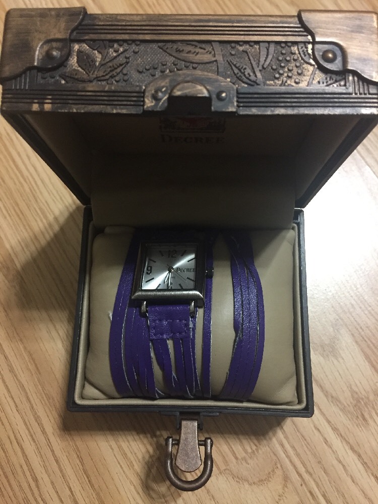 Box Fringe Decree New DCR76B Purple in Watch Womens