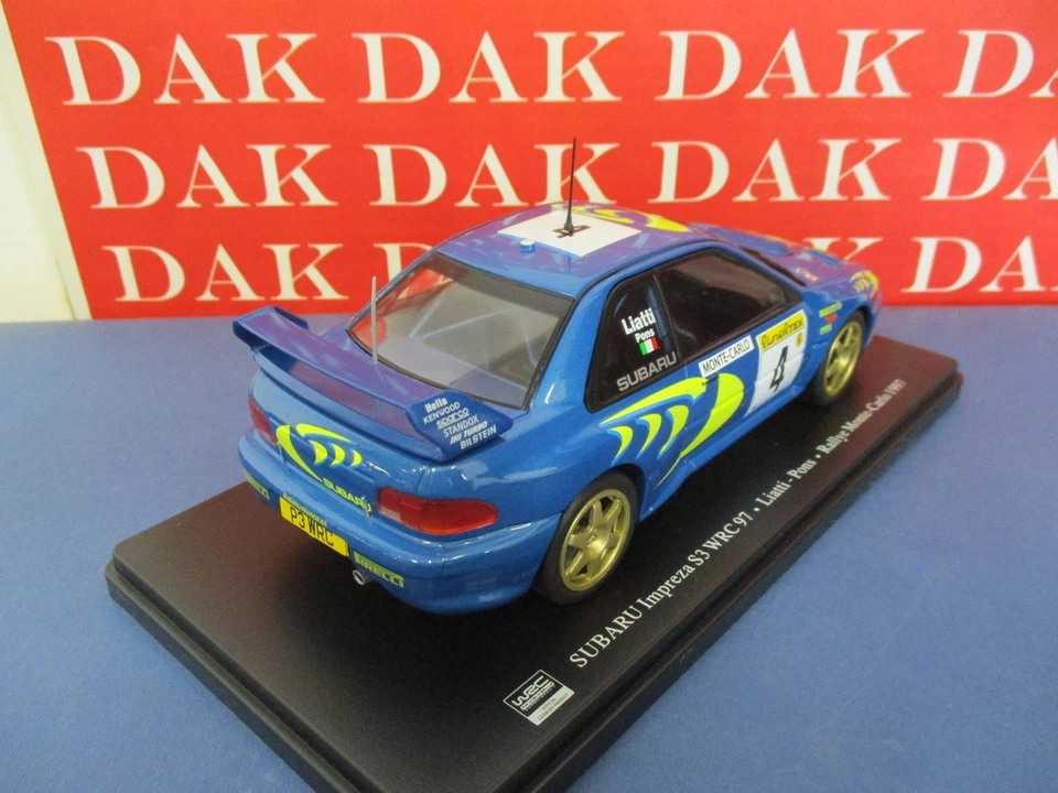 Die cast 1/24 Modellino Auto Subaru Impreza WRC 97 Rally Monte Carlo 1997 Liatti - Immagine 3 di 4