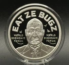 1 oz Silver Proof World Demonic Forum Silver Shield .999 Pure COA BOX 2023