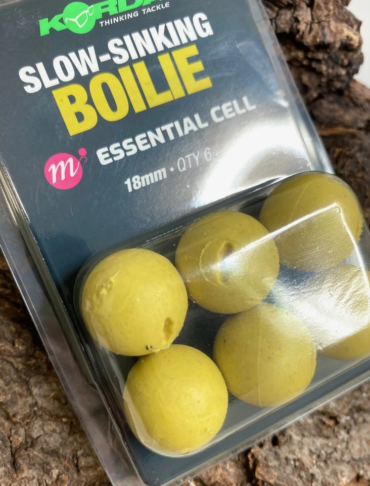 Korda Slow Sinking Boilie Wafter Mainline Essential Cell 18mm 6 Stück Plastic - Bild 2 von 2