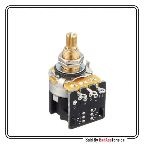 CTS 250K Push Pull (DPDT) - Audio Taper - Guitar & Bass pro Pots (Qty 1)