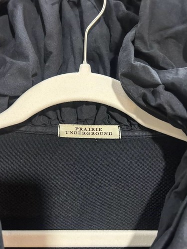 Prairie Underground Long Coat Lagenlook Hoodie Black USA - Picture 7 of 13