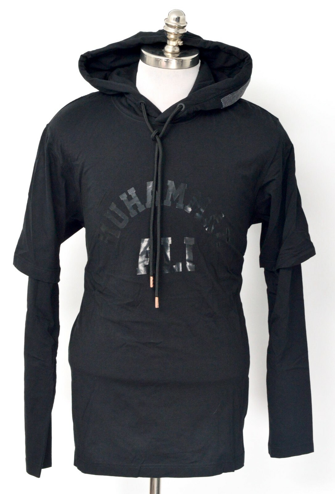 NWT 720 МАРСЕЛО БУРЛОН Мохаммед Али с капюшоном черный пуловер с капюшоном свитер с капюшоном 48 S 19890₽