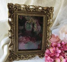 5x7 Ornate Frame,Antique Gold,Baroque,Rococo,Victorian,Glam,Aged,Grandmillennial
