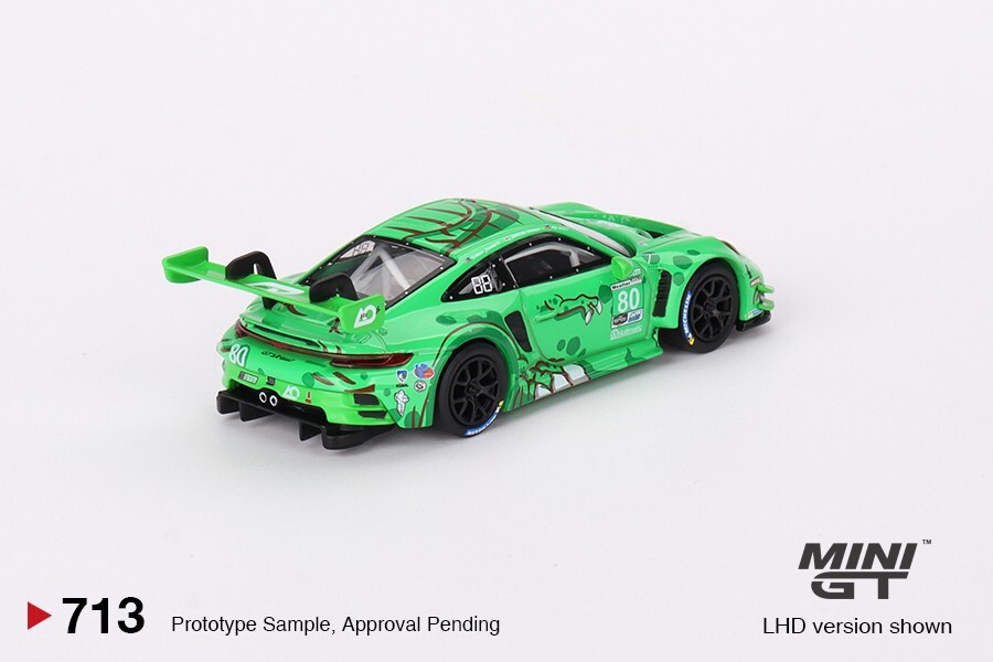 Mijo特注 MINI GT 1/64 ポルシェ 911 GT3R #80 Mini GT 1:64 Porsche 911 GT3 R #80 GTD AO Racing 2023 IMSA
