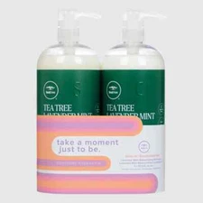 Paul Mitchell Tea Tree Lavender Mint Shampoo, Con. or Duo 1 Liter (Choose One)