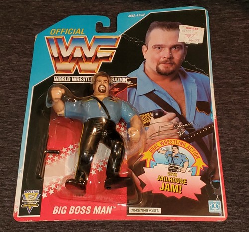 WWF The Big Boss Man MOC HASBRO series 3 Wrestling...