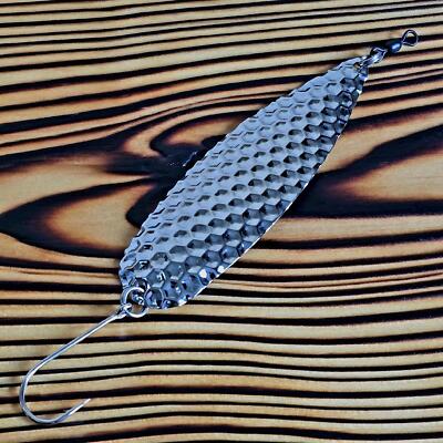 Kingfisher Tackle Hexagon Flutter Spoon 5.5" 22 g Gamakatsu Siwash #4/0  Hook | eBay