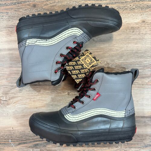 Stivali VANS Uomo Taglia 7 Nero Grigio OFF THE WALL Standard Mid SNOW MTE Stivali Anatra - Foto 2 di 6