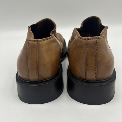 VINTAGE KENNETH COLE LEATHER UPPERS SIZE 13 TAN DERBY MADE  display picture 2