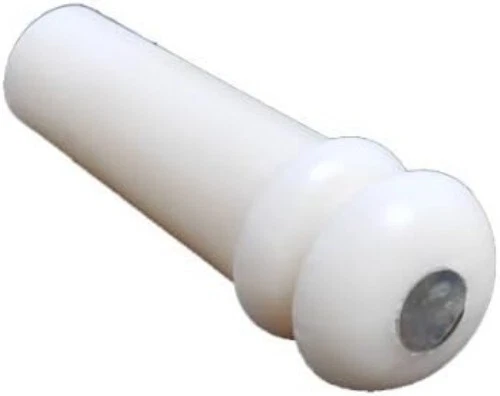 5x Bone Guitar End Pin Strap Button Abalone Peg Luthier White - Image 3 of 4