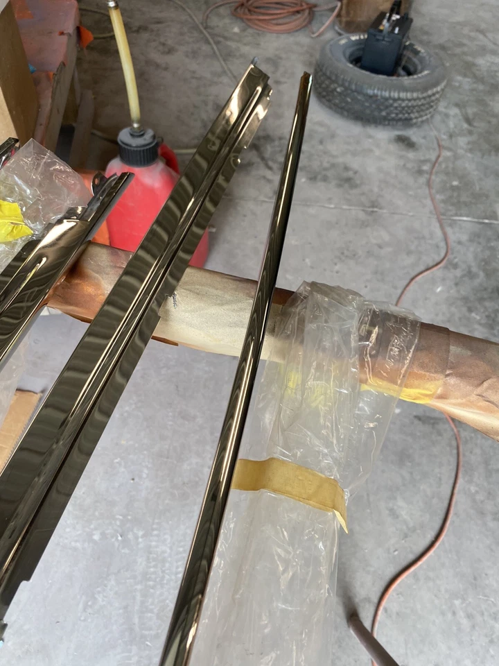 Ford Galaxie XL 1966 7 litros Ht canal de lluvia riel de goteo borde moldura pulido Foto 3 de 4