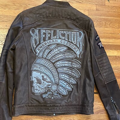 Affliction Clothing Affliction American Customs Leather Jacket