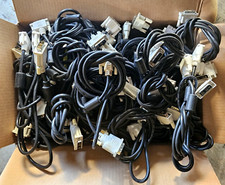 Lot of 50, USED, DVI-D to DVI-D Male to Male, DVI Cables for Monitor PC LCD TV