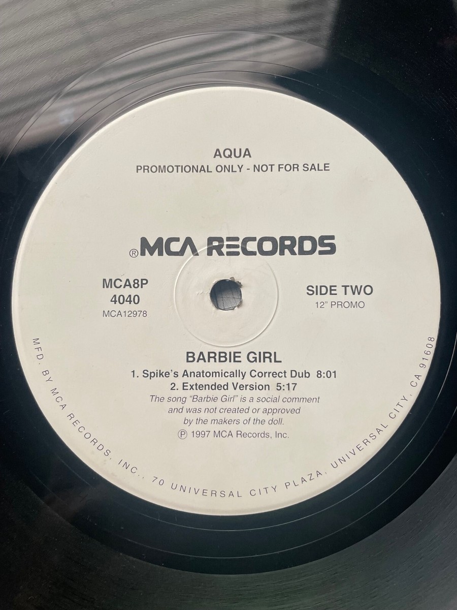Aqua - Barbie Girl 1997 Maxi Promo Vinyl 12