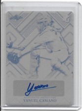 2023 Leaf Perfect Game YANUEL CASIANO Autograph Printing Plate CINCINNATI REDS