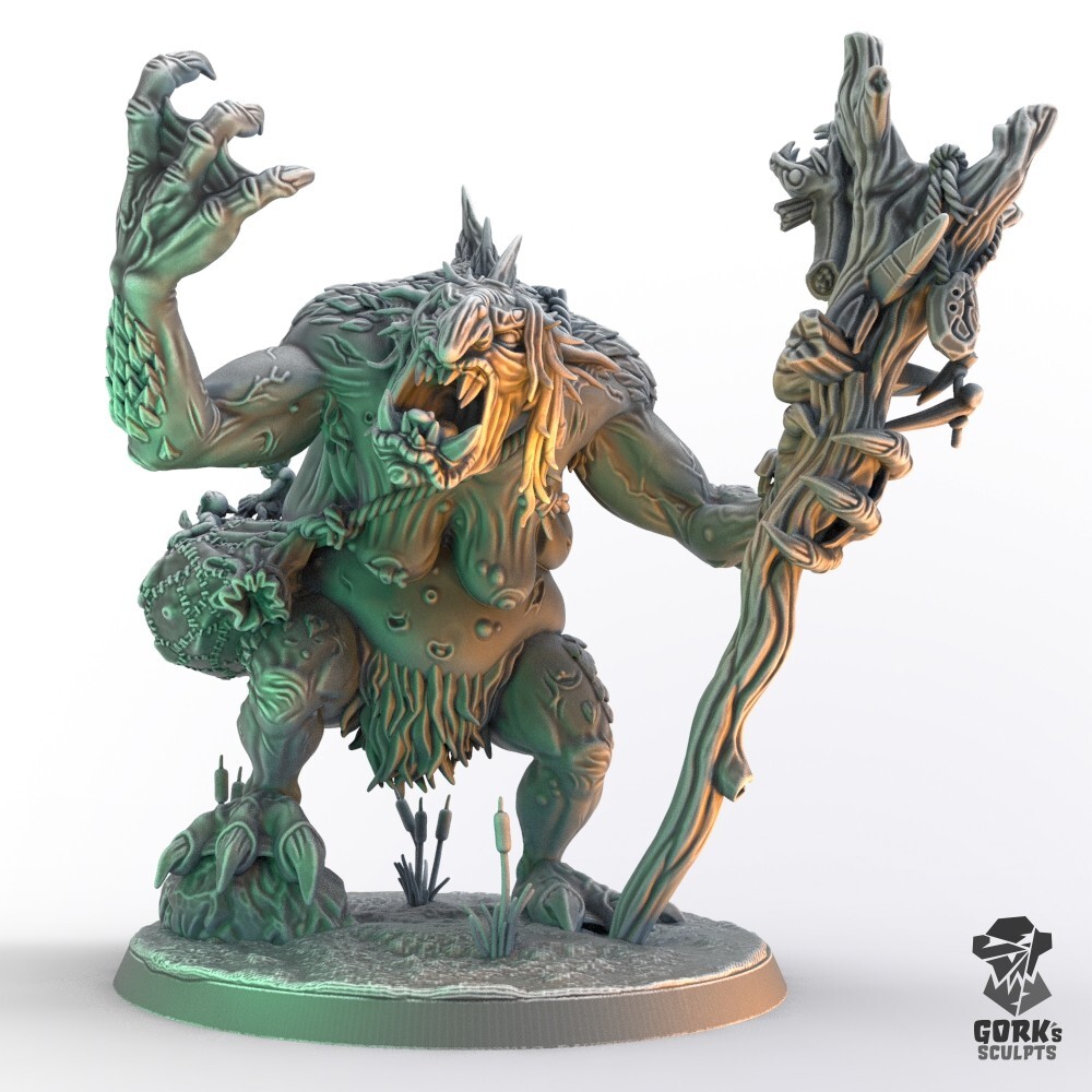 Miniature Swamp Troll Witch d'exception, kit de collection Gork's Sculpts