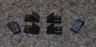 6 ~ 1x2 Black Plate w/ 45 Degree Slope End ~ New Lego Parts