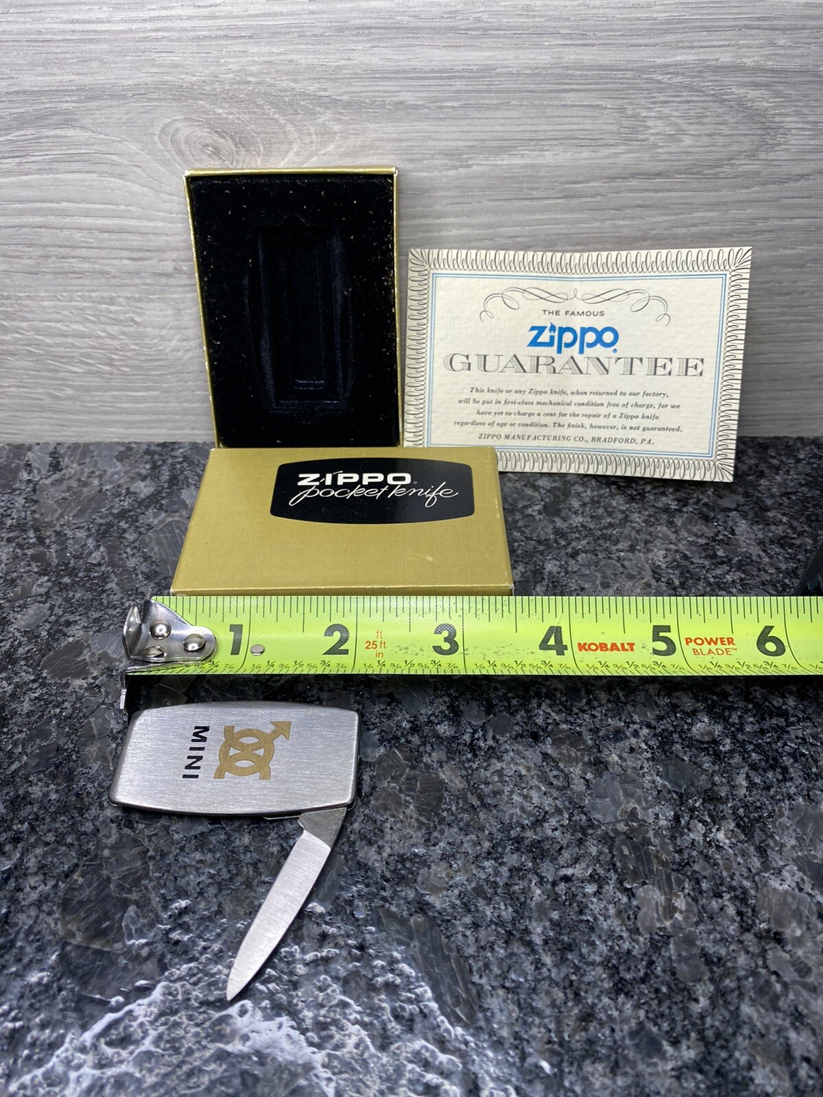 Vintage Zippo 2" Folding Pocket Knife With "MINI" Label eBay