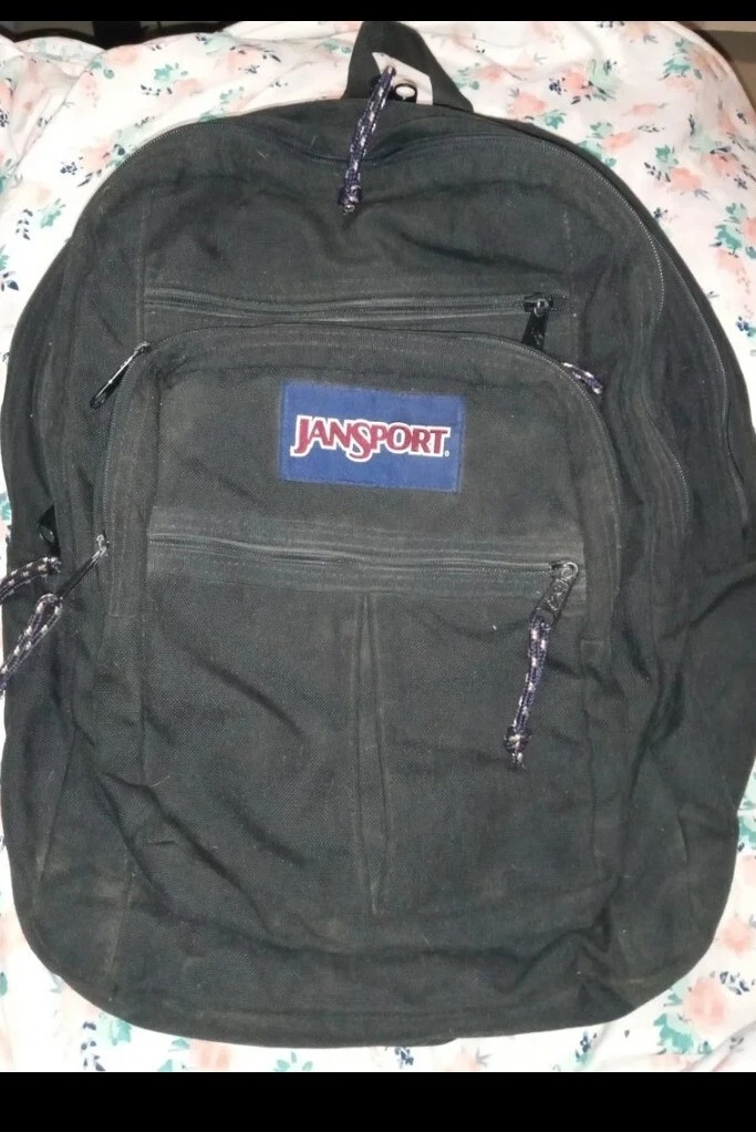 Jansport Large Backpack EUC Lots Of Storage Black Back To School