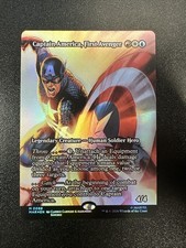 Captain America, First Avenger (Borderless) Marvel Universe Foil NM JL