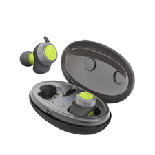 Helix Ultra Sport True Wireless Earbuds High Fidelity IPX4 Water resistant Gray