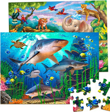 Puzzles for Kids Ages 4-8   2 X 60 Pieces Puzzles for Kids Ages 3-5 6-8   Toy fo