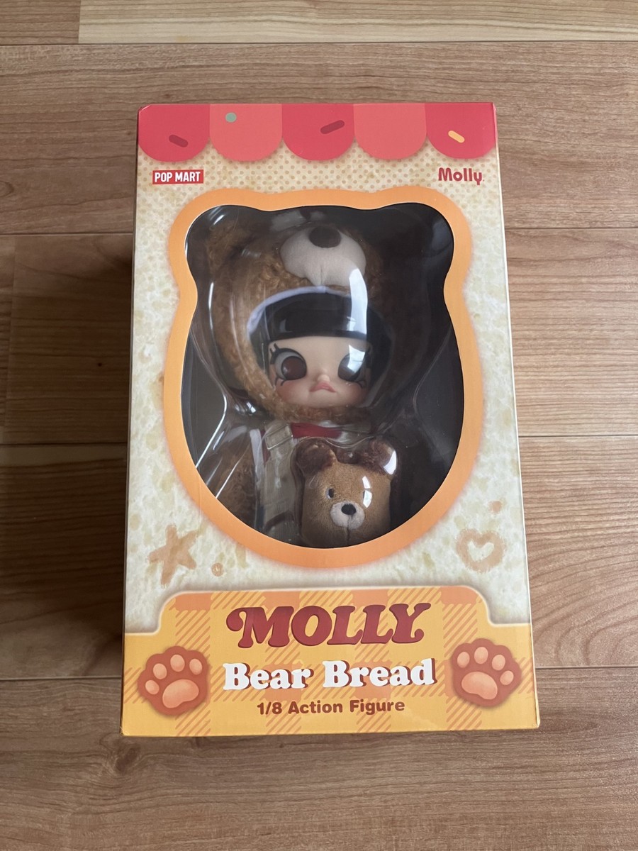 【S。S 】Molly Pretend Bear Bread 1/8 POP MART MOLLY Bear Bread 1/8 Action Figure MOLLY Carb-Lover