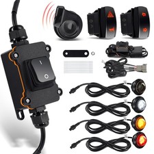Amazicha UTV Street Legal Turn Signal Kit with Horn Power Switch, Street Le...