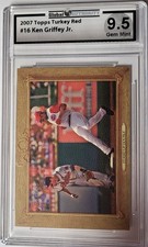 2007 Ken Griffey Jr. Topps Baseball Card Turkey Red #16