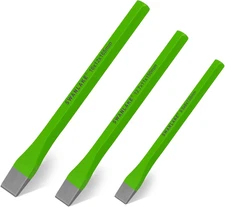 3pc Heavy Duty Cold Chisel Set Heat-Treated Carbon Steel for Metal & Masonry