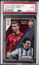 2014 Panini Prizm World Cup Cristiano Ronaldo Lionel Messi #19 for