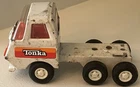 TONKA Truck Model 55010 Pressed Steel 70s Semi Cab Tractor White Orange Stripes