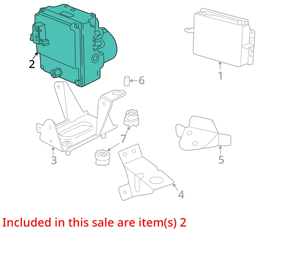 Conjunto de piezas de freno antibloqueo bomba ABS para 94-95 BMW 525i 27731925 Foto 3 de 4
