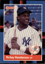 Rickey Henderson 1988 Donruss New York Yankees #277