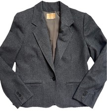 VTG PENDLETON Woman’s Gray 100% Wool Blazer Jacket Size 10 Made In USA Classic
