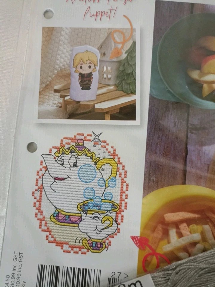 Disney Cross Stitch Magazines 4 Issues 227-230 Brand New & Sealed Incl Threads - Image 4 of 4